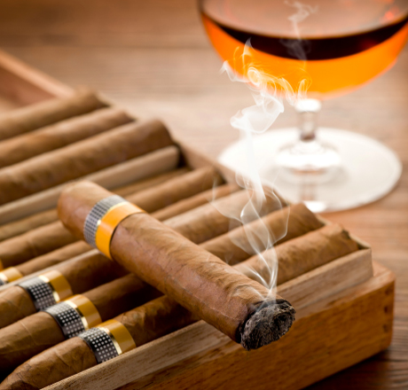 Cuban cigar and drink pairing